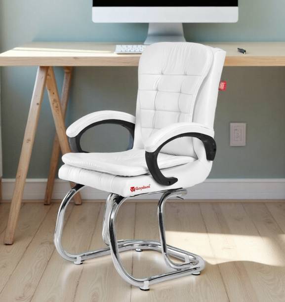 GOYALSON Ergonomic Chair for Office Home Comfortable Design for Long Hour Working Leatherette Office Adjustable Arm Chair