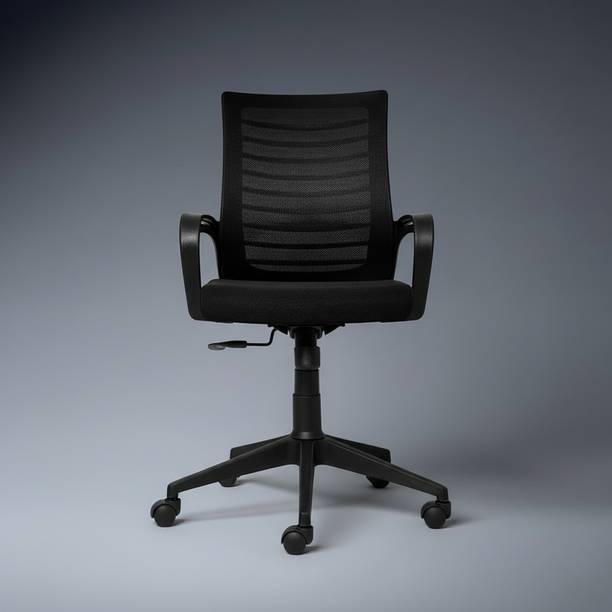 NROC Nylon Office Chair | Ergonomic Office Heavy Duty Black Metal Base DIY Chair Nylon Office Conference Chair