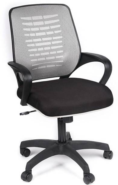 NGFC - SITTING ENVIRONMENT SOLUTIONS Ergonomic Office Chair with Adjustable Lumbar Support, Breathable Mesh Grey Fabric Office Executive Chair