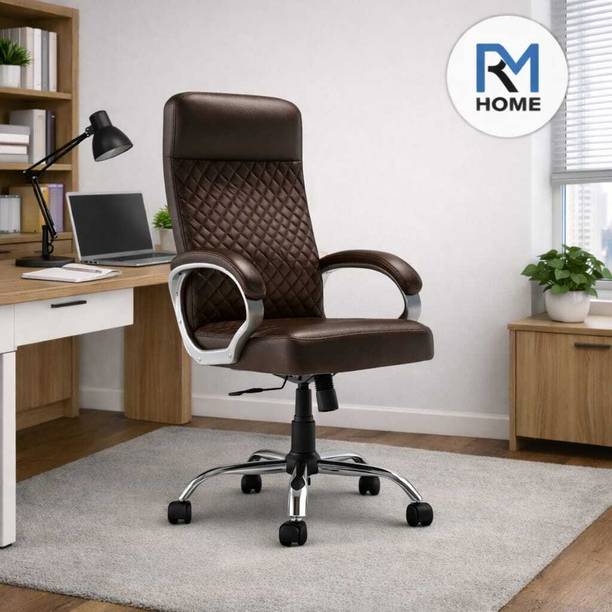 RM HOME Elvon High-Back Ergonomic Executive Office Chair Leatherette Office Executive Chair