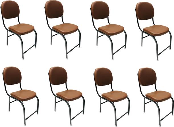 KITHANIA Home/Office/Visitor/Study/Student/Stool/Back Support/Garden/Work from Home Chair Leatherette Office Visitor Chair