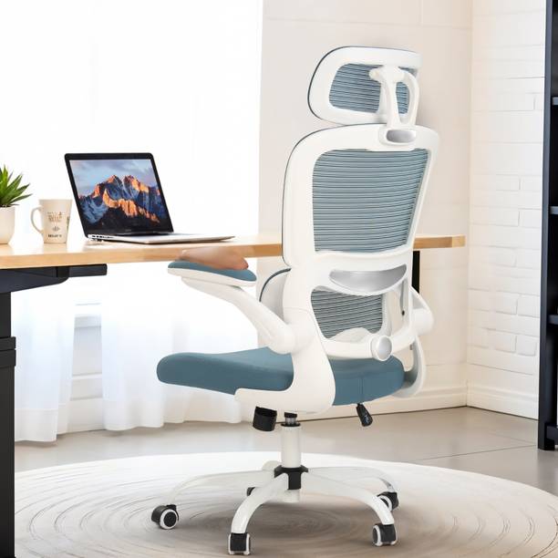 Drogo Ergonomic Office Chair/Computer Chair with Adjustable headrest & Lumbar support Mesh Office Adjustable Arm Chair