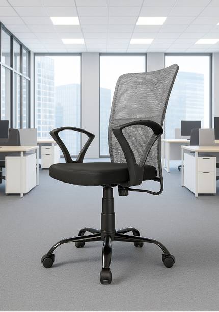 Newturn Sigma S1 Ergonomic Mesh Executive office metal stand Synthetic Fiber Office Adjustable Arm Chair