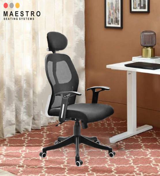 MAHA GURU Ergonomic High Back Office Chair Adjustable Height For Home & Office Seat Cover Fabric Office Conference Chair