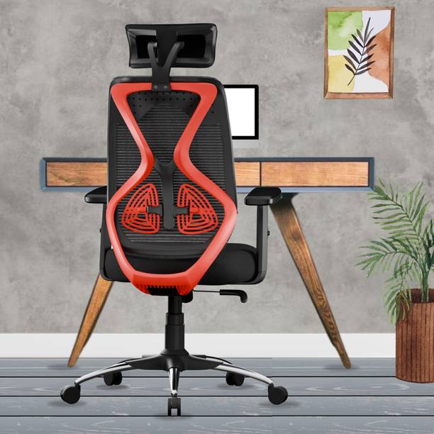 beaatho Dusk High Back Ergonomic Revolving Nylon Office Adjustable Arm Chair