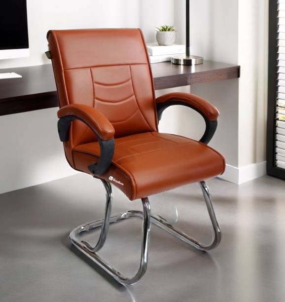 OFFICE SEATING office home visitor chair with comfortable seat back Leatherette Office Arm Chair