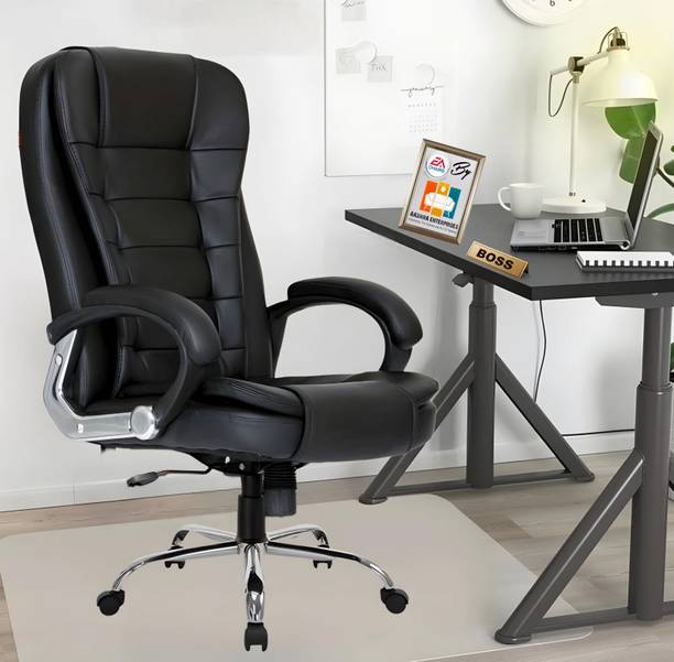 AASHRA ENTERPRISES E.A NIOR B-58 High Back Boss Chair Made With 1st Grade High Density Foam Quality Leatherette Office Conference Chair