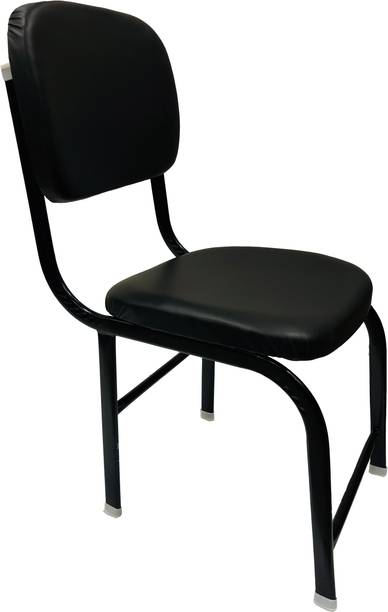 P P CHAIR Visitor Home Chair Without arm Rest with Iron Frame H Type cushioned seat chair Leatherette Office Visitor Chair