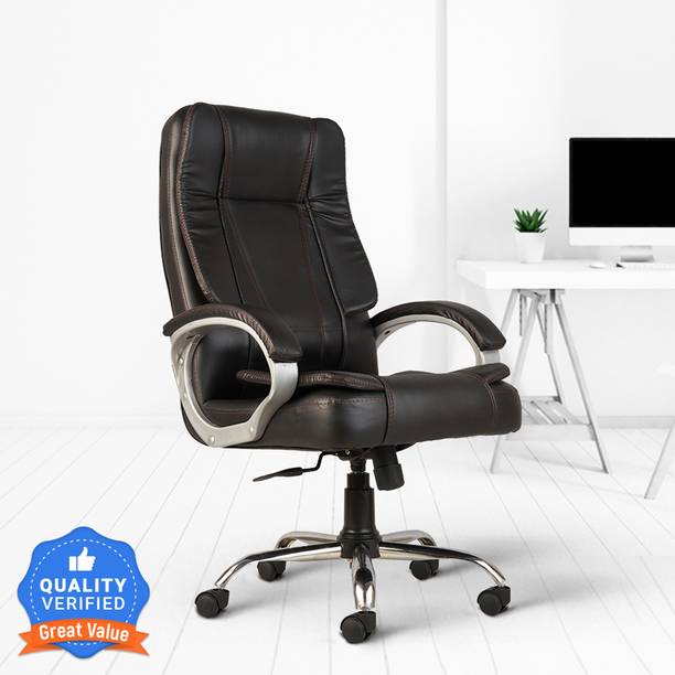 CELLBELL CELLBELL C102 Watson High Back Executive Leatherette Chair | Adjustable Height Leatherette Office Executive Chair