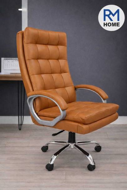 RM HOME RM home Sera Premium Leather Boss office chair Leatherette Office Executive Chair
