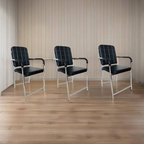 RATISON Executive Visitor Study Chair with arm Rest Heavy duty frame Leatherette Office Visitor Chair