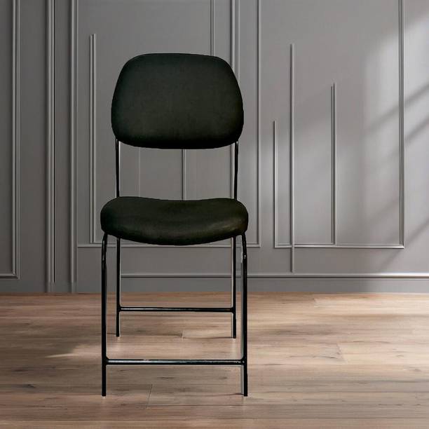 ACTIVA N Type Metal Chair For Study Rooms/Home|Durable & Comfortable Armless Chair| Fabric Office Visitor Chair