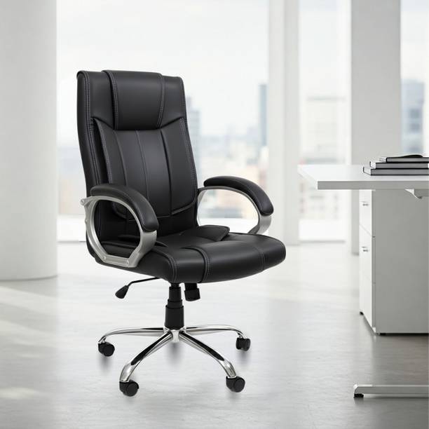 ACTIVA Kylie Ergonomic Chair |Swivel Function Chair for Office/Home/Gaming/Work/Study Leatherette Office Adjustable Arm Chair
