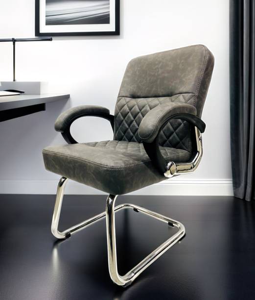 GOYALSON Visitor/Executive/Office/Student/Computer/Work from Home Study Chair Leatherette Office Visitor Chair