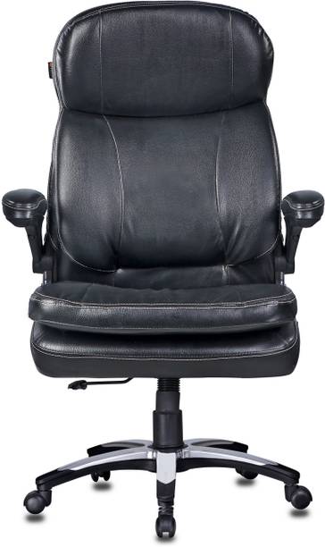 Adiko Smart Executive Chair in Black Colour by Adiko Systems Leatherette Office Executive Chair