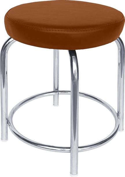 RW REST WELL Stylo Multipurpose Stool For Home/Clicnic/Salon|Round Padded Seat Metal Stool| Leatherette Office Conference Chair