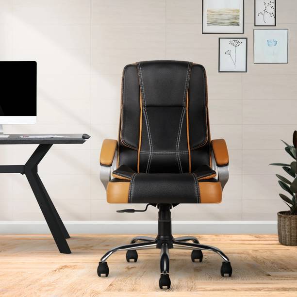 CELLBELL C102 Watson Ergonomic High-Back Boss Chair with Arm Rest & Adjustable Height Leatherette Office Executive Chair