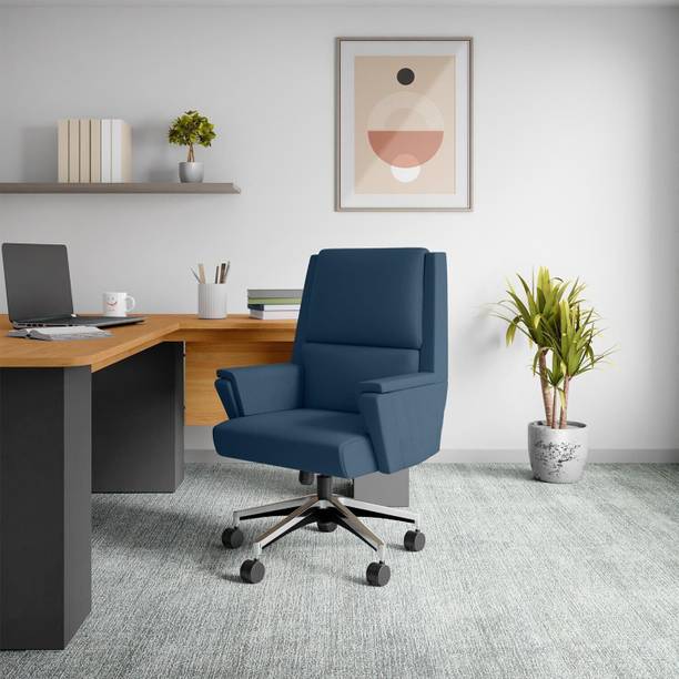 Godrej Interio Emerald Mid Back Leather Office Executive Chair