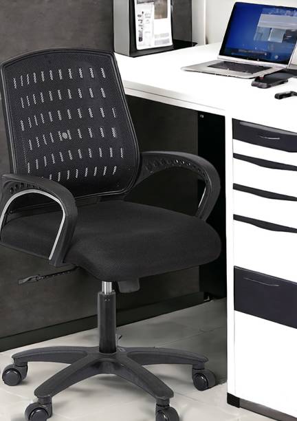 M.G Enterprises Home,360 Degree Rotating Fabric Office Conference Chair