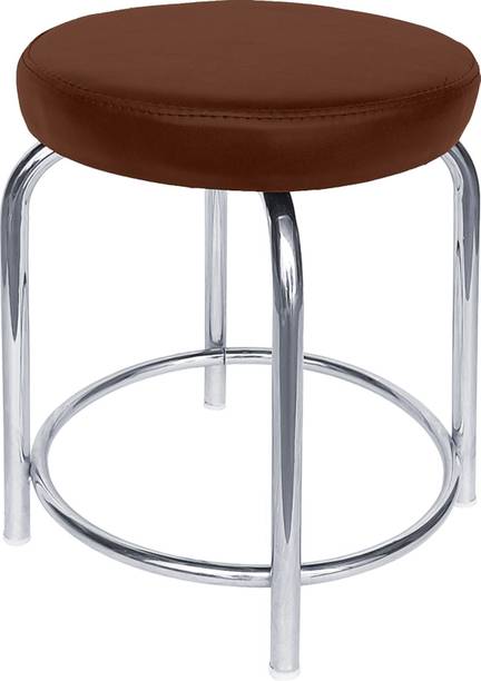 RW REST WELL Stylo Multipurpose Stool For Home/Clicnic/Salon|Round Padded Seat Metal Stool| Leatherette Office Conference Chair