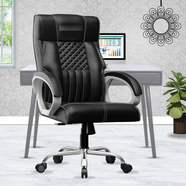 NVE Oxford High Back Ergonomic Revolving Chair Leatherette Office Executive Chair