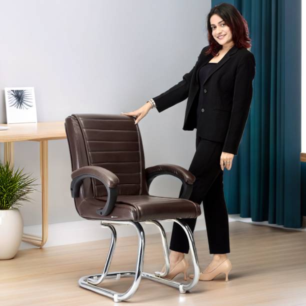 KITHANIA Office Ergonomic heavy visitor Home & Office visitor Study Reception Chair Leather Office Executive Chair