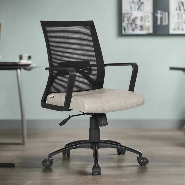 DECOIN Mid Back Ergon Office Chair Mesh Office Arm Chair