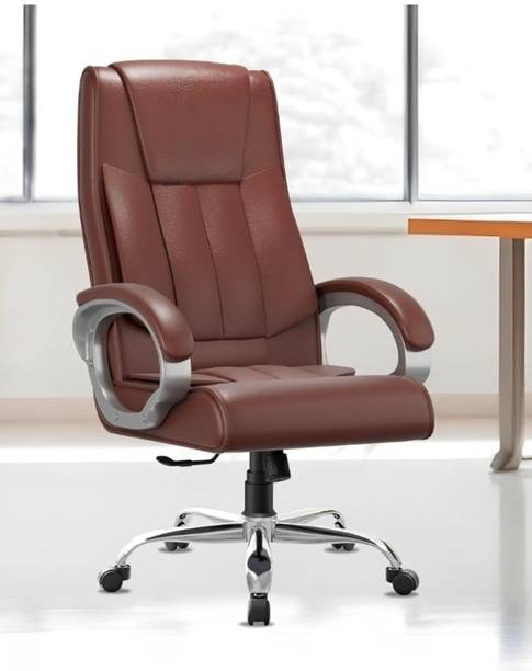 KR Enterprises kr brown16 Leatherette Office Executive Chair