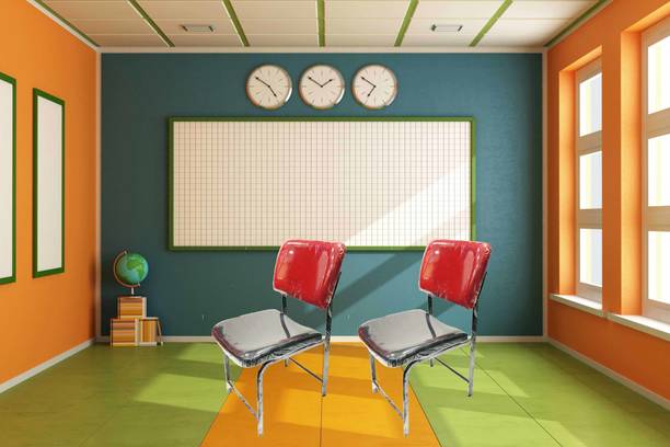 RW REST WELL BOSS N Type Designer Metal Chair with Cushion (Red/Black, Set of 2Pc) Fabric Office Visitor Chair
