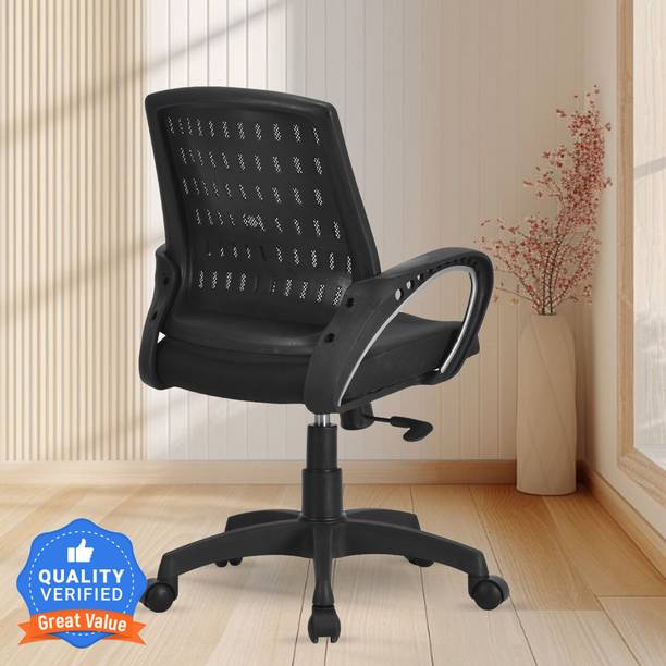CRATVZ VAYON Ergonomic Chair with 3 Years Warranty, Home Desk Office Chair, Mesh Office Arm Chair