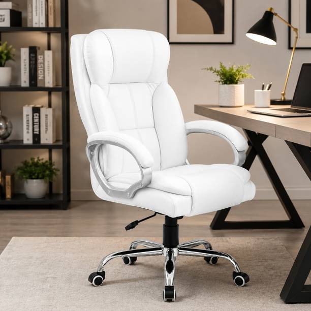 CFERGONOMIC Leatherette Office Adjustable Arm Chair