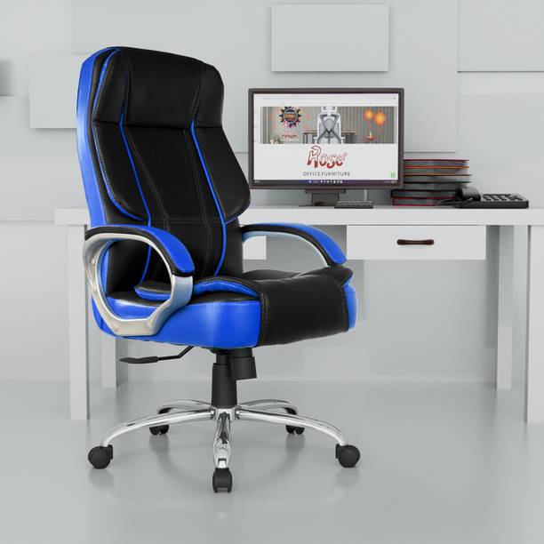 Rose Designer Chairs SpaceX Office Chair with 3-Years Warranty Included High Back Leatherette Chair Leatherette Office Executive Chair
