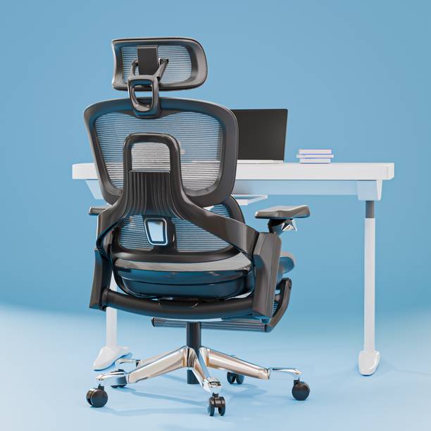Drogo Office Chair for Work from Home Computer Chair with 3D Headrest & Lumbar Support Mesh Office Executive Chair