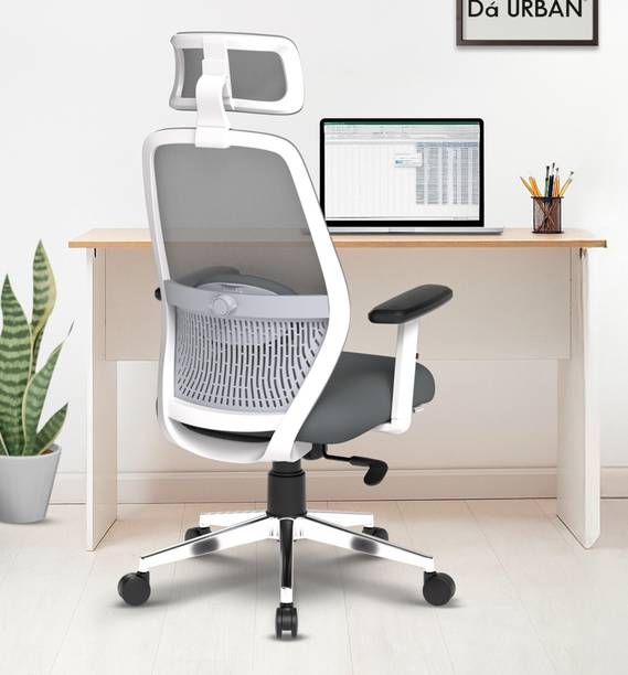 Da URBAN Florida Grey High Back Ergonomic Mesh Office Chair Mesh Office Executive Chair