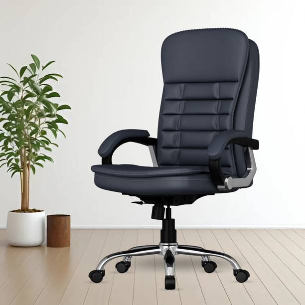 FUGO Chair FG112 Office Chair, Study Chair, Computer Chair, 3 Years Warranty Leatherette Office Executive Chair