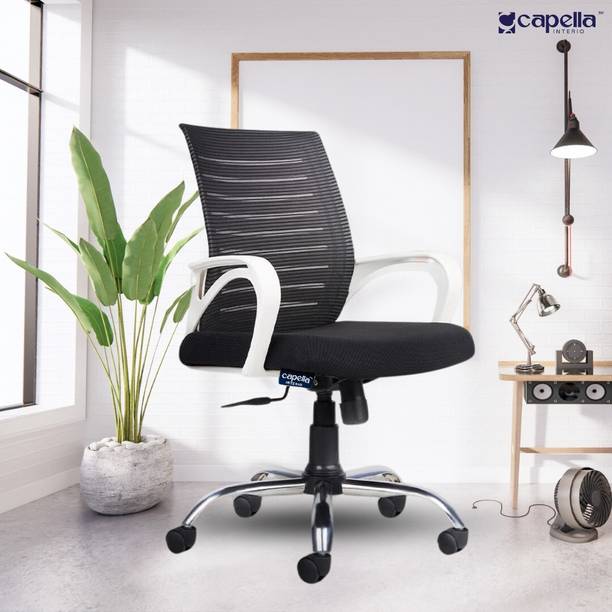 Capella Interio CAPELLA INTERIO™ Resto CP120 Mid Back Ergonomic Office Mesh Chair/Study Chair Mesh Office Adjustable Arm Chair
