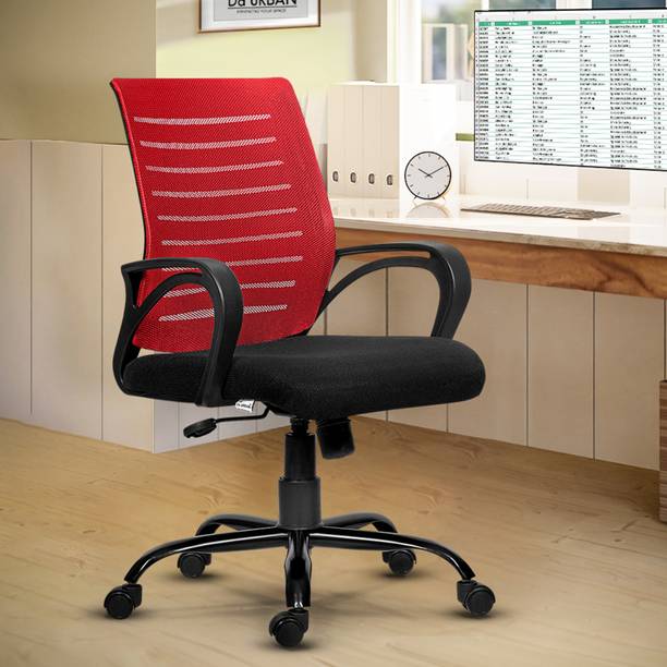 Da URBAN Maddox Red Mesh Office Executive Chair