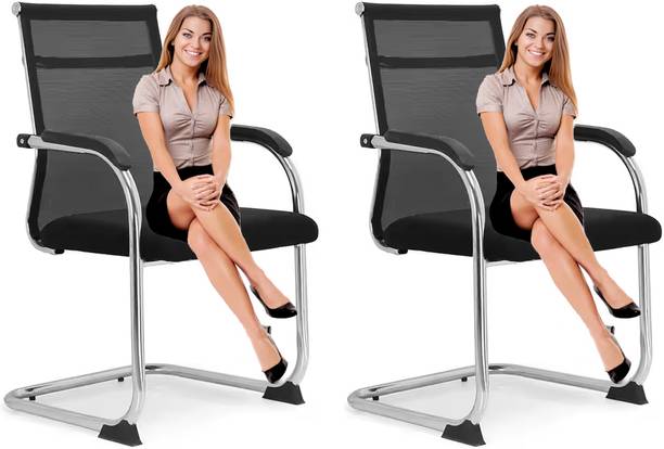 RUDRAAKSH Office Staff Chair Fabric Office Arm Chair