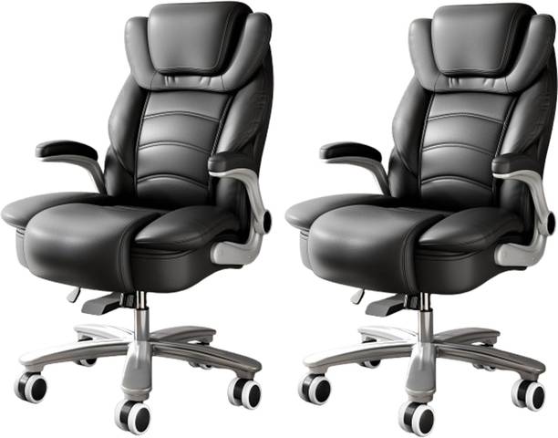 TECHSEAT Leatherette Office Adjustable Arm Chair