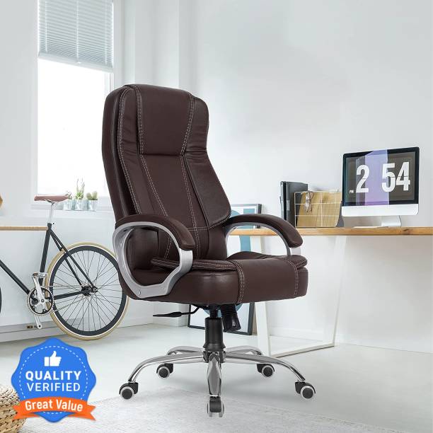GREEN SOUL Vienna High Back Ergonomic|Home & Office use|Premium Finish|Ultra Comfort Leatherette Office Executive Chair