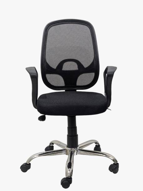 My Cubicles Mesh Office Chair with Wheels, Long Arm Rest & Smooth 360 Degree Swivel Mesh Office Arm Chair