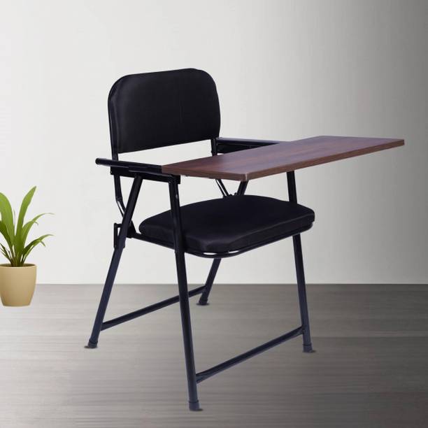 kursiwala Folding Study Chair With Cushion & Adjustable Writing Pad | Fabric Study Folding Chair