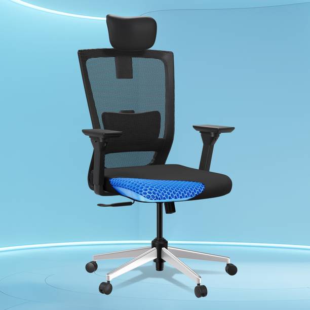 The Sleep Company Stylux SmartGRID Premium Ergonomic High-Back Desk Chair for Office & Home Nylon Office Executive Chair