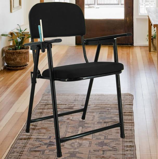 Newturn Metal A1 Folding Conference Chair with pen Holder & 1 Yr Wrty Fabric Study Folding Chair