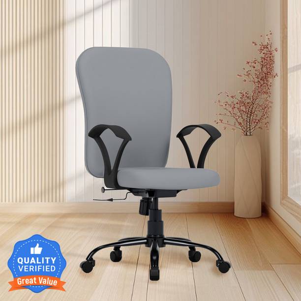 CRATVZ Dioy Ergonomic Chair with 3 Years Warranty, Home Desk Office Chair Fabric Office Arm Chair