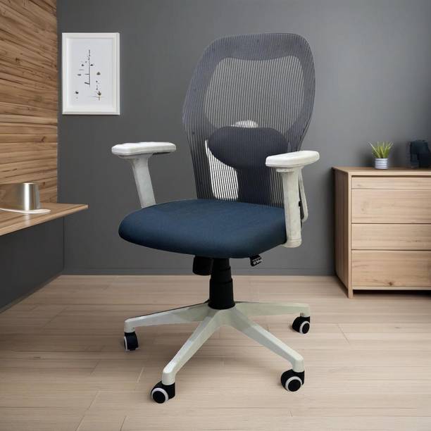 POLO Revolving | Mid Back | Ergonomic | Home & Office | Mesh Office Adjustable Arm Chair