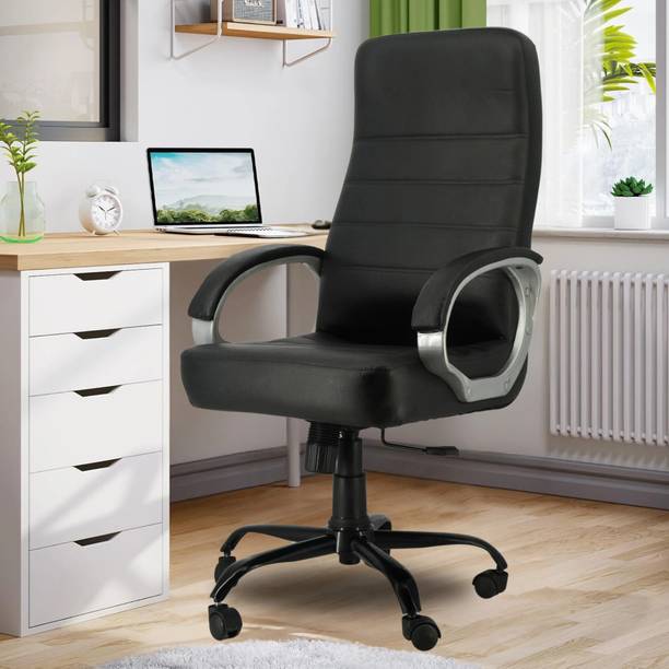 zidle ROLEX Premium Leather executive/Boss work from home/office Chair with 1 yrs wrty Leather Office Executive Chair