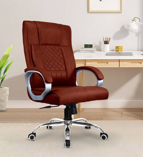Vergo Swift High Back Ergonomic Boss Chair, Cushion Comfort, Revolving, Metal Base Leatherette Office Executive Chair