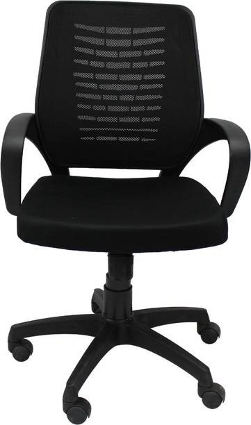 KART HANDICRAFTS Middle Back ComfortableMesh Sleek Office chairConference rooms chair for offices Mesh Office Adjustable Arm Chair