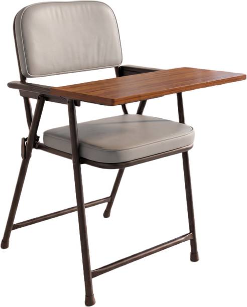 FURNIMAX Folding Study Chair With Cushion & Adjustable Writing Pad Fabric Study Folding Chair
